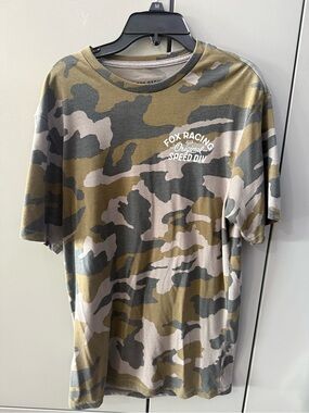 Lucky Brand Men's Camo Short Sleeve Tee - Olive/Gray